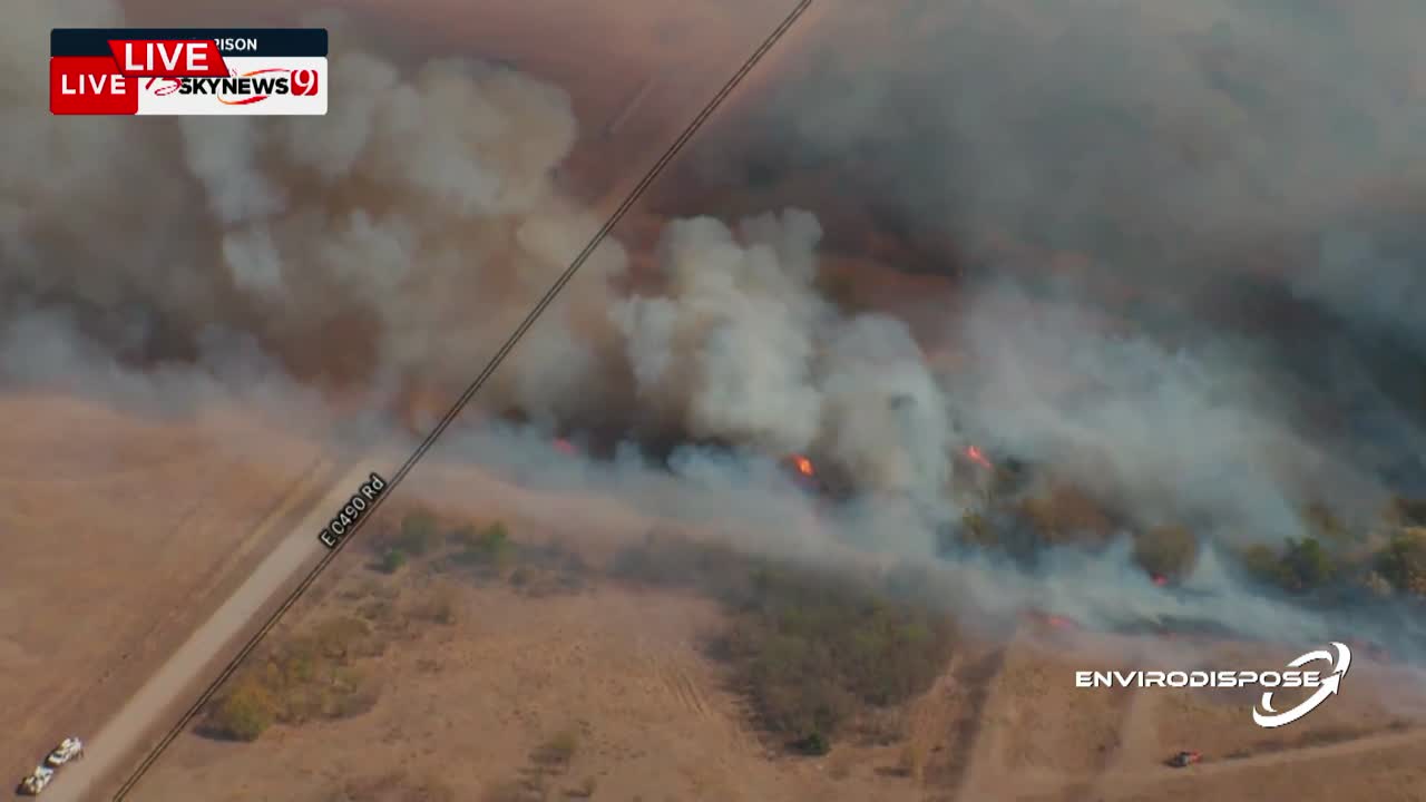 Grass Fire Near Morrison