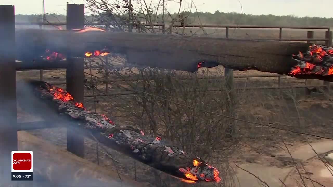 Fire Crews Extinguishing Remaining Hotspots From Logan Co. Wildfire