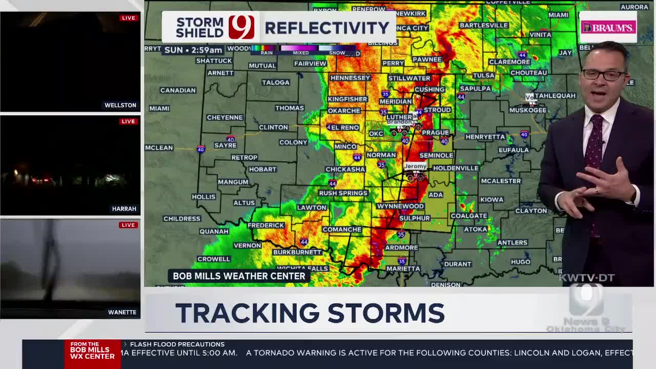 Damage In Harrah Reported After Severe Storms Sweep Area