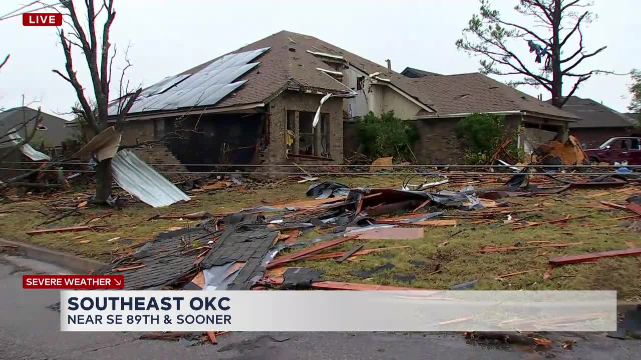 SE 89th And Sooner Suffers Heavy Damage From Tornado In Oklahoma City