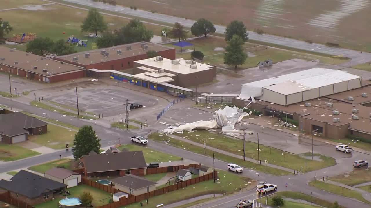 Newcastle Storm Damage From Bob Mills SkyNews 9