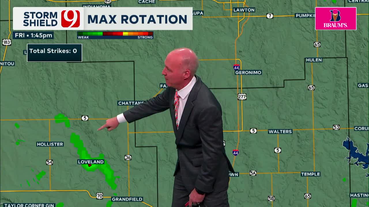 Severe Storm, Tornado Warning Active In SW Oklahoma