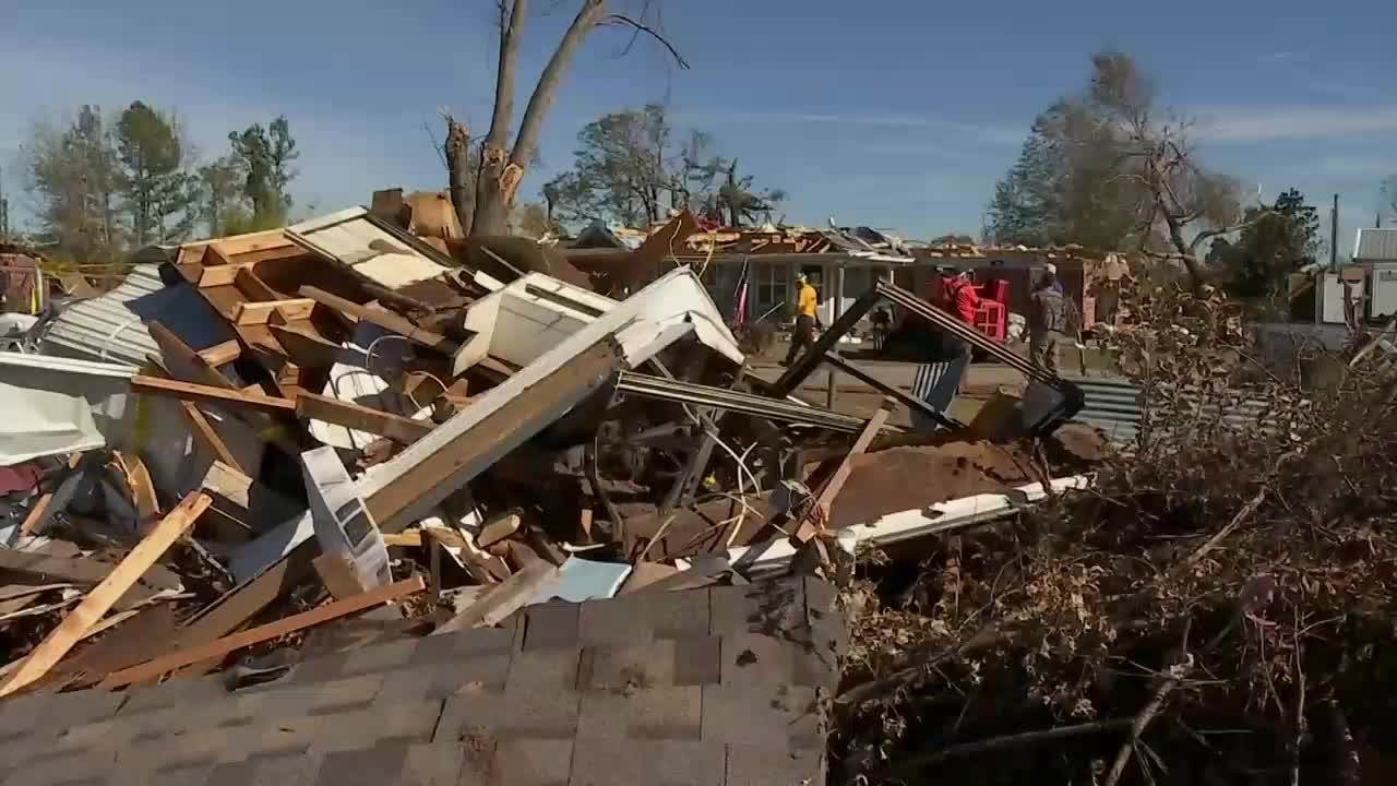 Cleanup Efforts Underway In Oklahoma County Following Tornado Damage