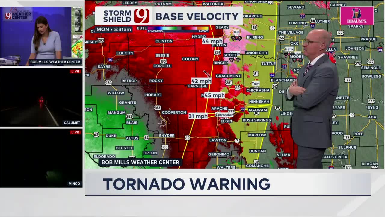 David Payne Tracks Tornado Threats Monday Morning