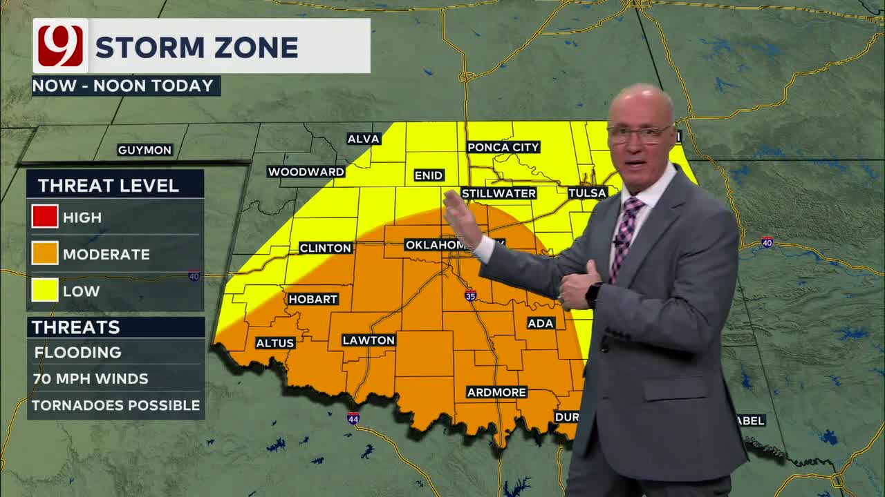 Moderate Risk Of Storms In The Metro Through Monday Afternoon