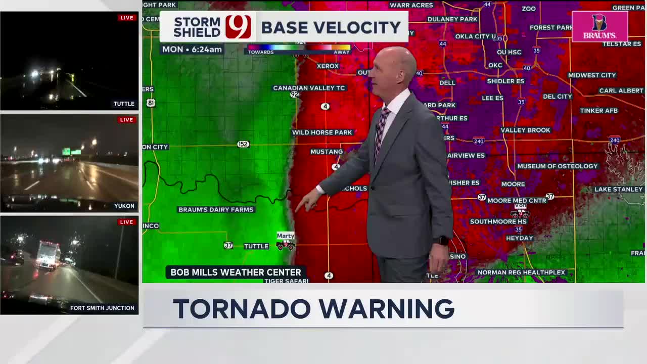 News 9 Weather Team Tracks Severe Weather Moving Through The State Monday Morning