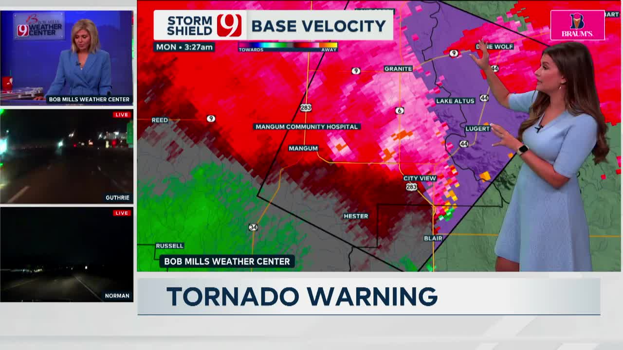 Tornado Touches Down SE Of Mangum