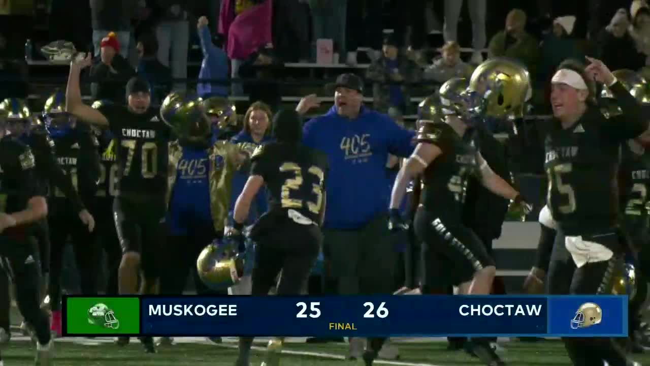 Choctaw Stuns Muskogee 26-25 To Win 6A-II State Championship