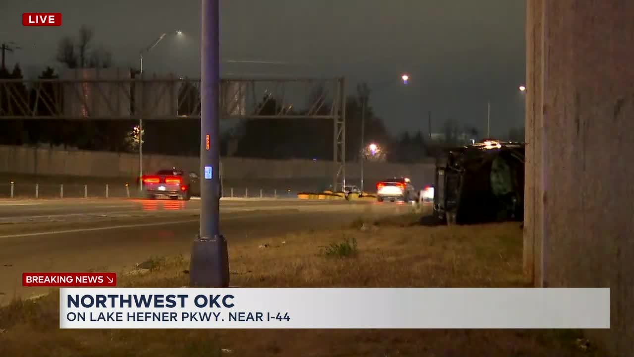 Police Respond To Rollover Crash In NW OKC