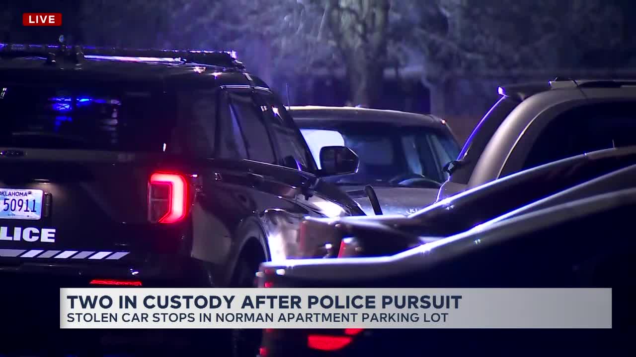 2 in custody after high-speed chase ends in Norman