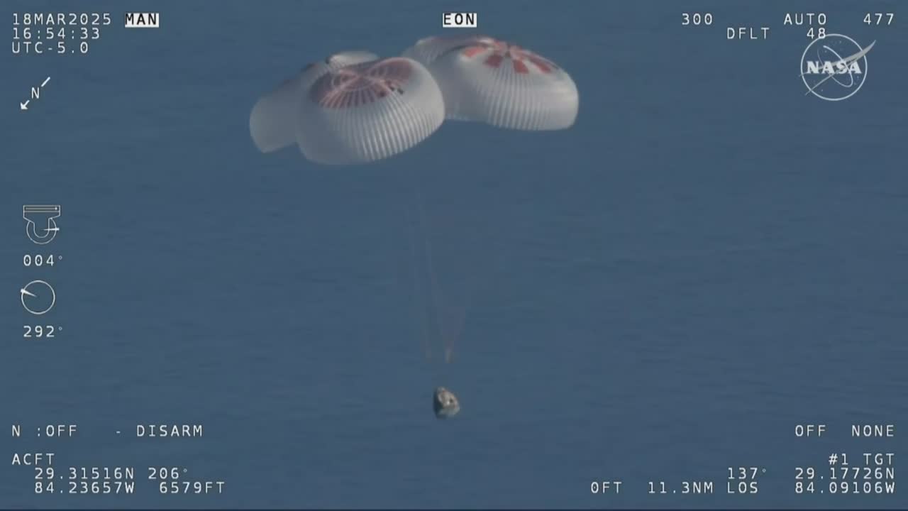 Starliner astronauts splashdown off Florida coast