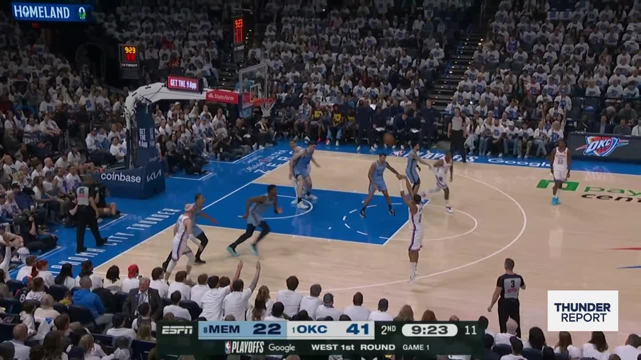 Thunder beat Grizzlies 131-80 in Game 1, 5th-biggest margin of victory in NBA postseason history