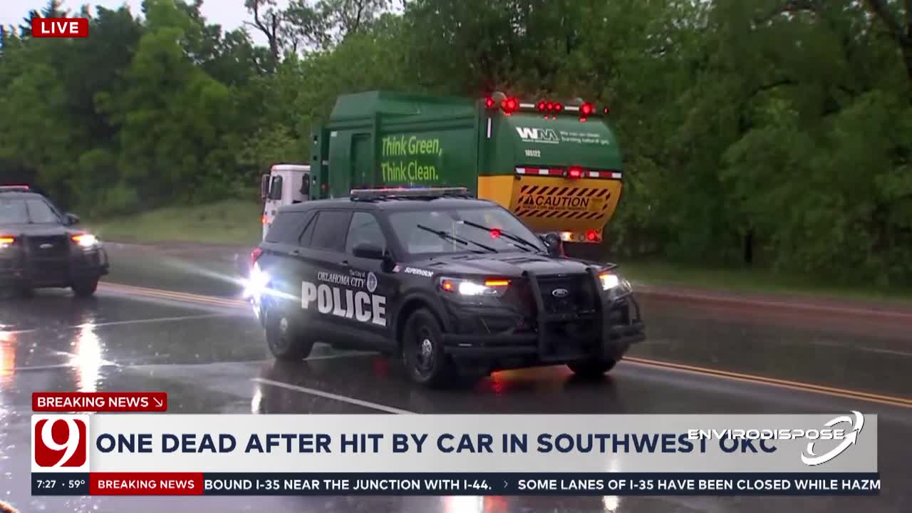 1 dead after being struck by trash truck in OKC