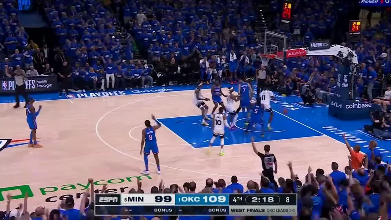 Gilgeous-Alexander and Thunder overwhelm Timberwolves again, win 118-103 for 2-0 West finals lead