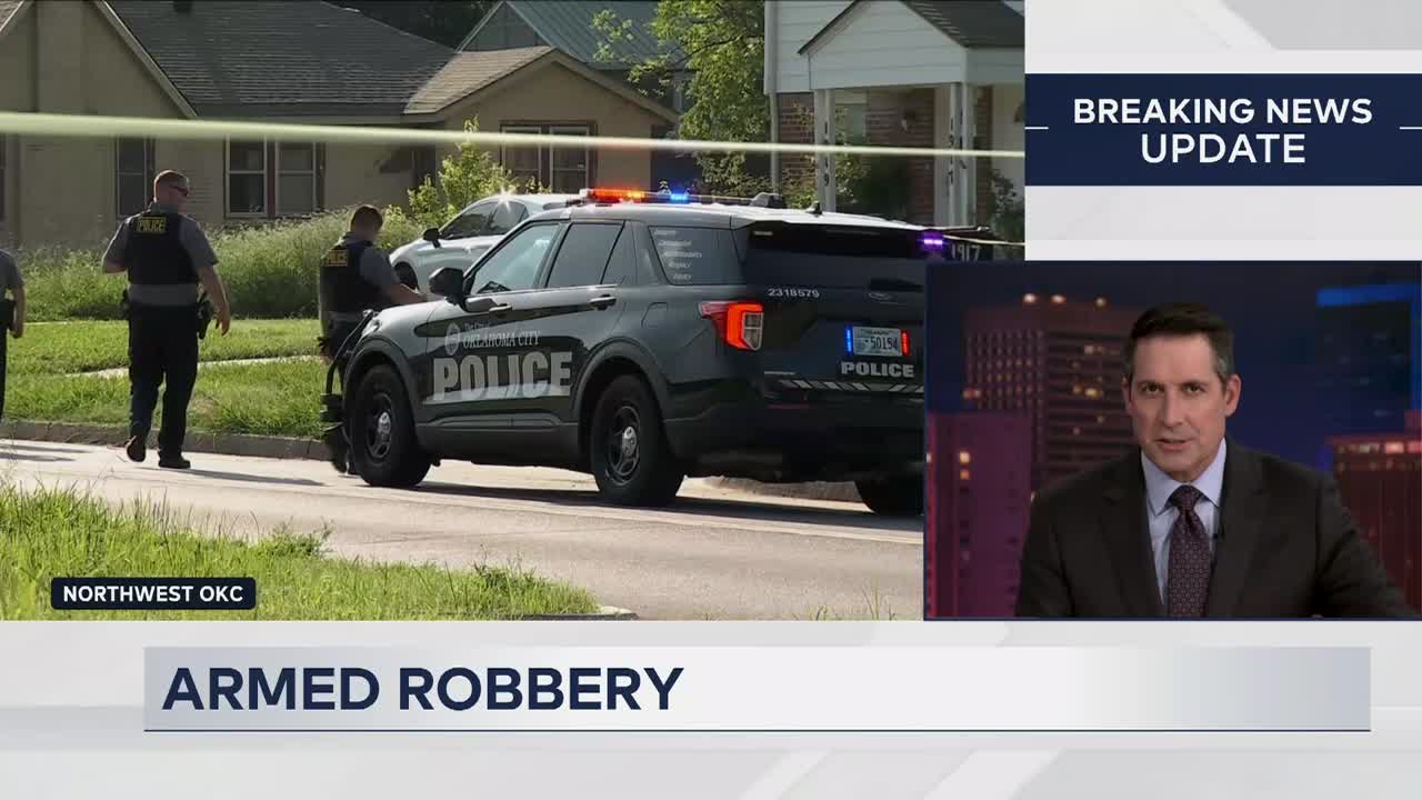 Dog shot in NW OKC armed robbery