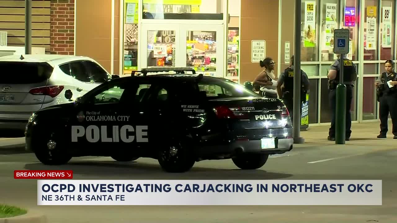 Police search for vehicle stolen in NW OKC gas station carjacking