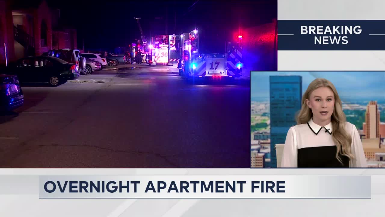 Dog alerts couple to overnight apartment fire in northwest Oklahoma City