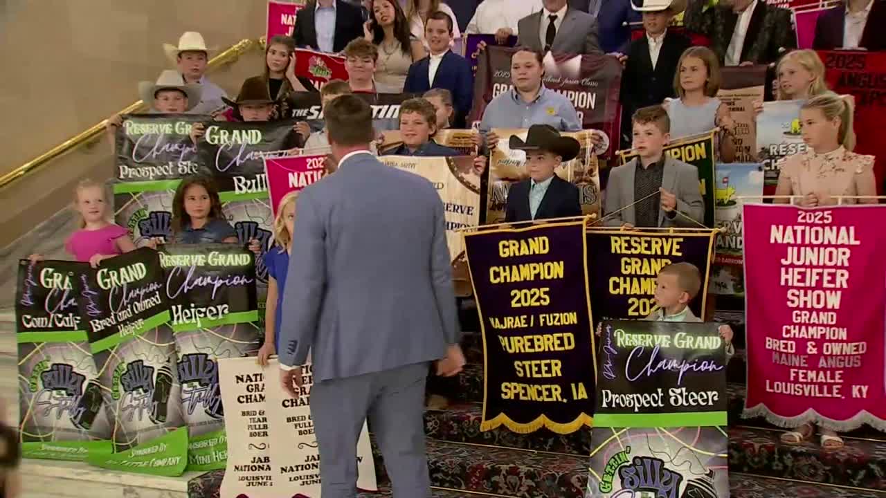 51 Oklahoma students honored at State Capitol for National Livestock titles