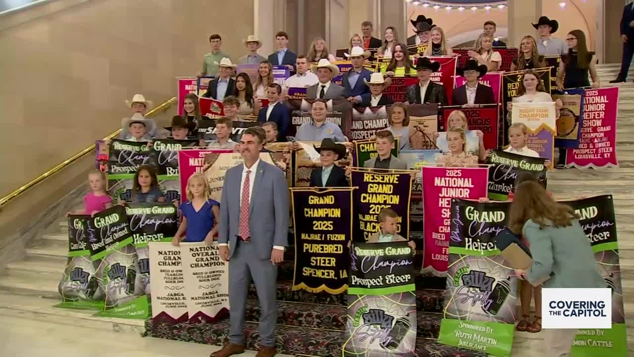 51 Oklahoma students honored at State Capitol for national livestock titles
