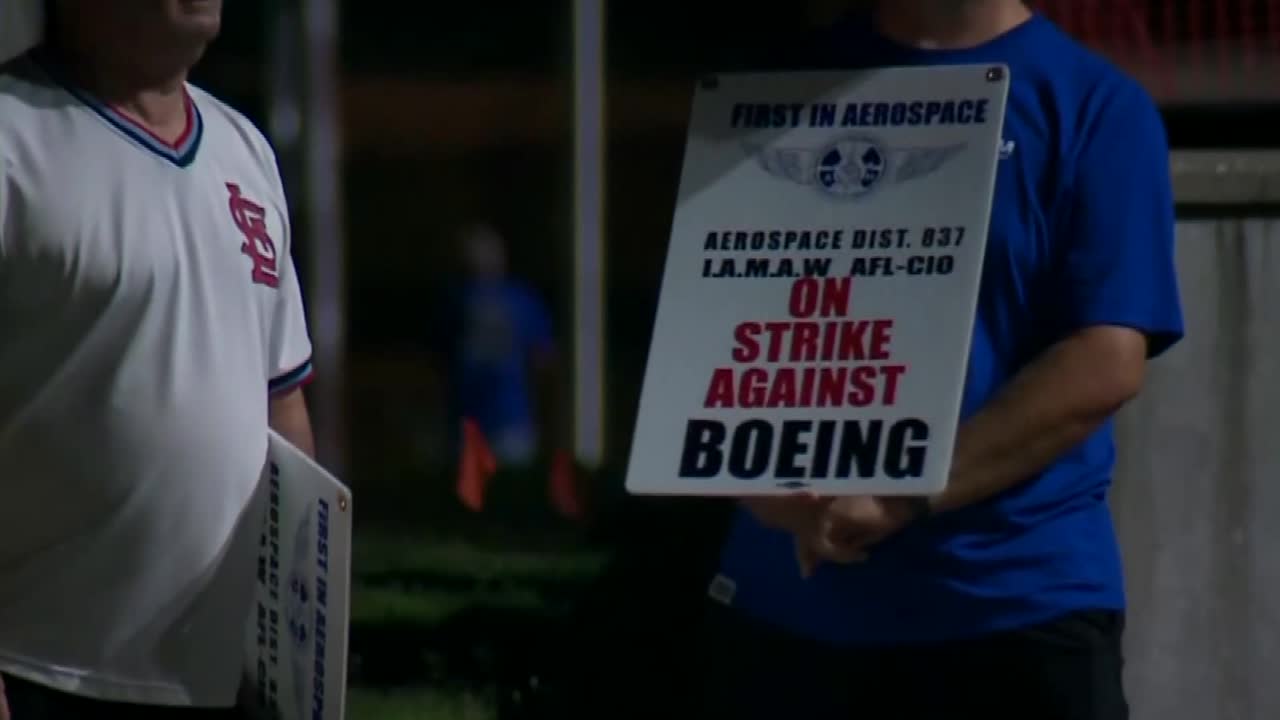 Boeing workers who build fighter jets go on strike