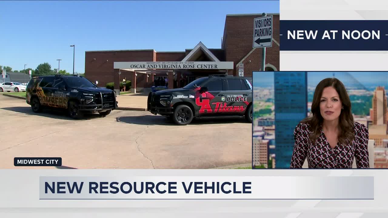 Midwest City Police unveil school resource officer vehicles