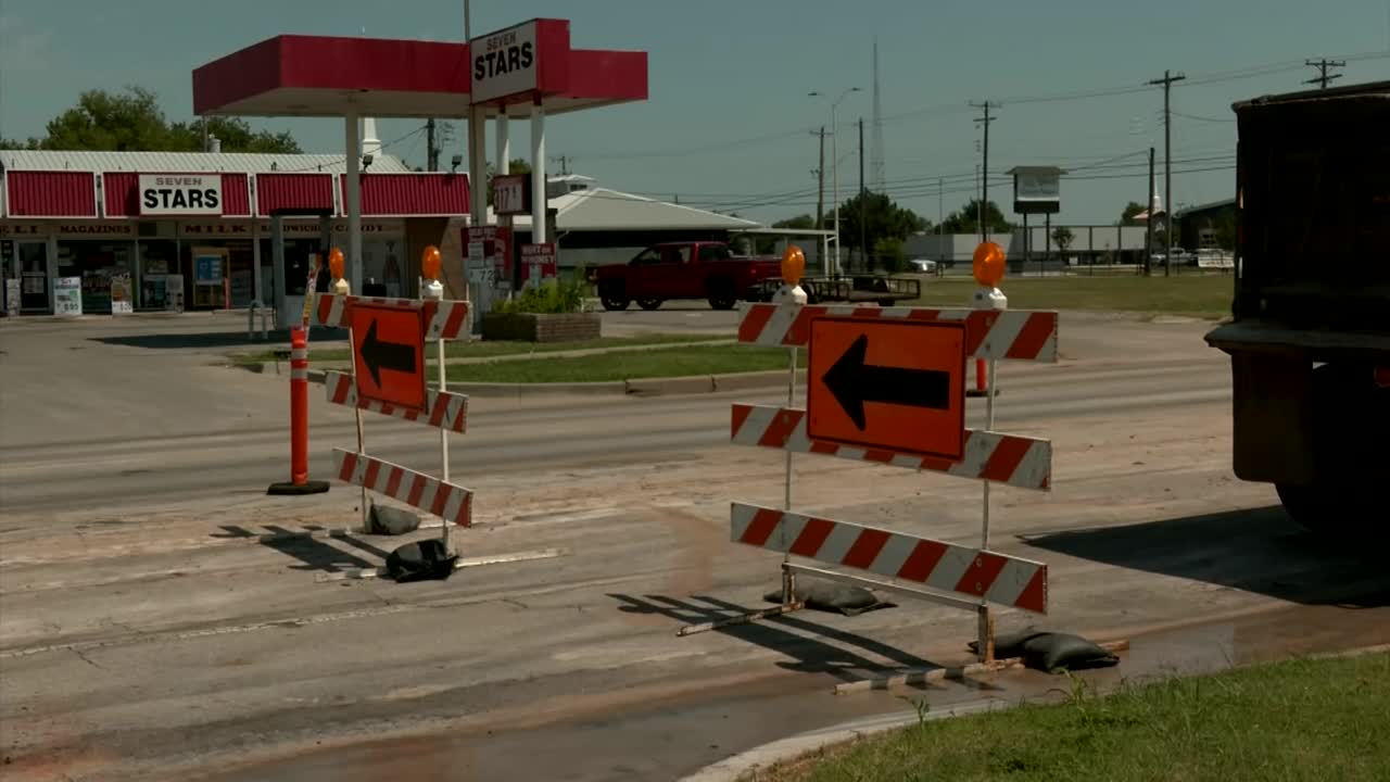 Water main break leaves several businesses without running water