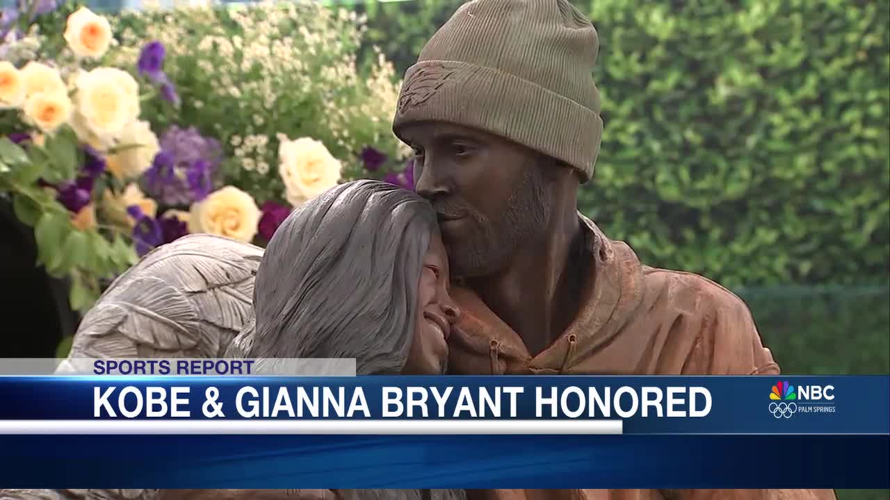 Kobe Bryant and Daughter Gianna Honored with New Statue; Olympic Updates  from NBC Palm Springs