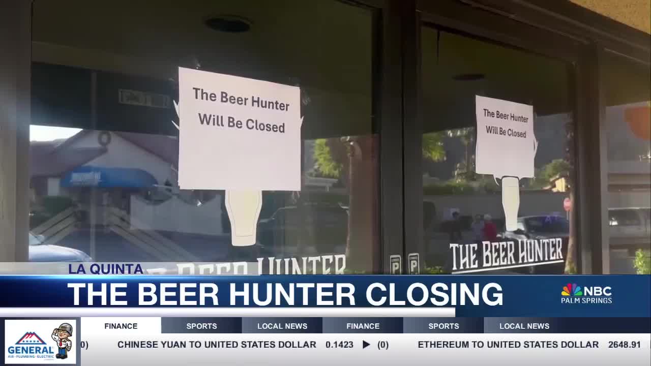 The Beer Hunter closes its doors in La Quinta