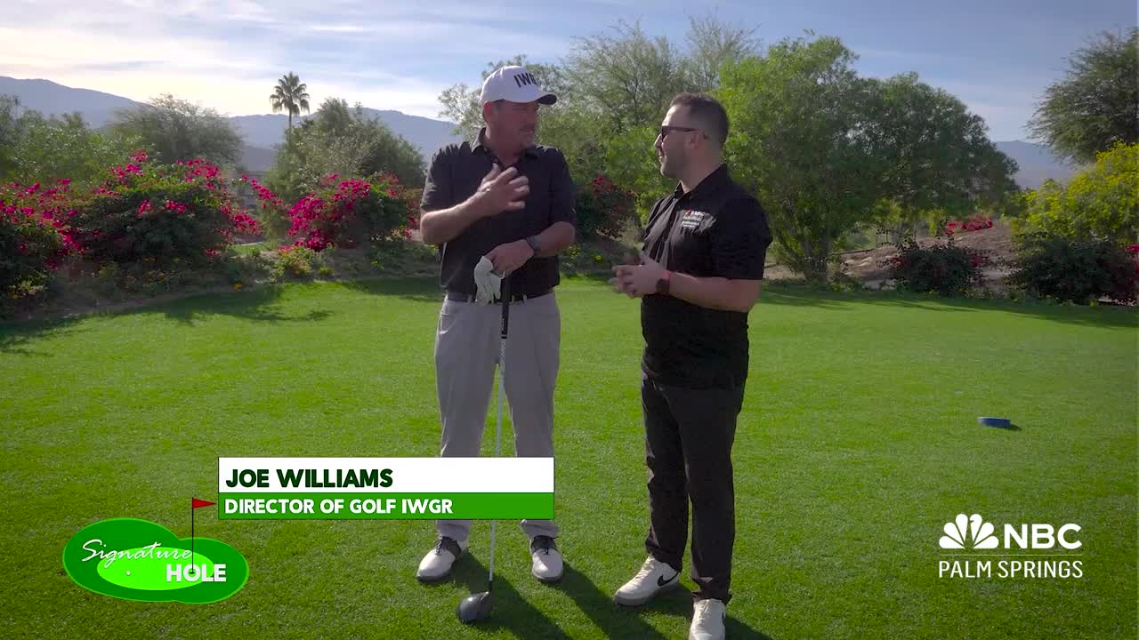 Signature Hole: Kicking Off at Hole 1 on the Celebrity Course at Indian Wells