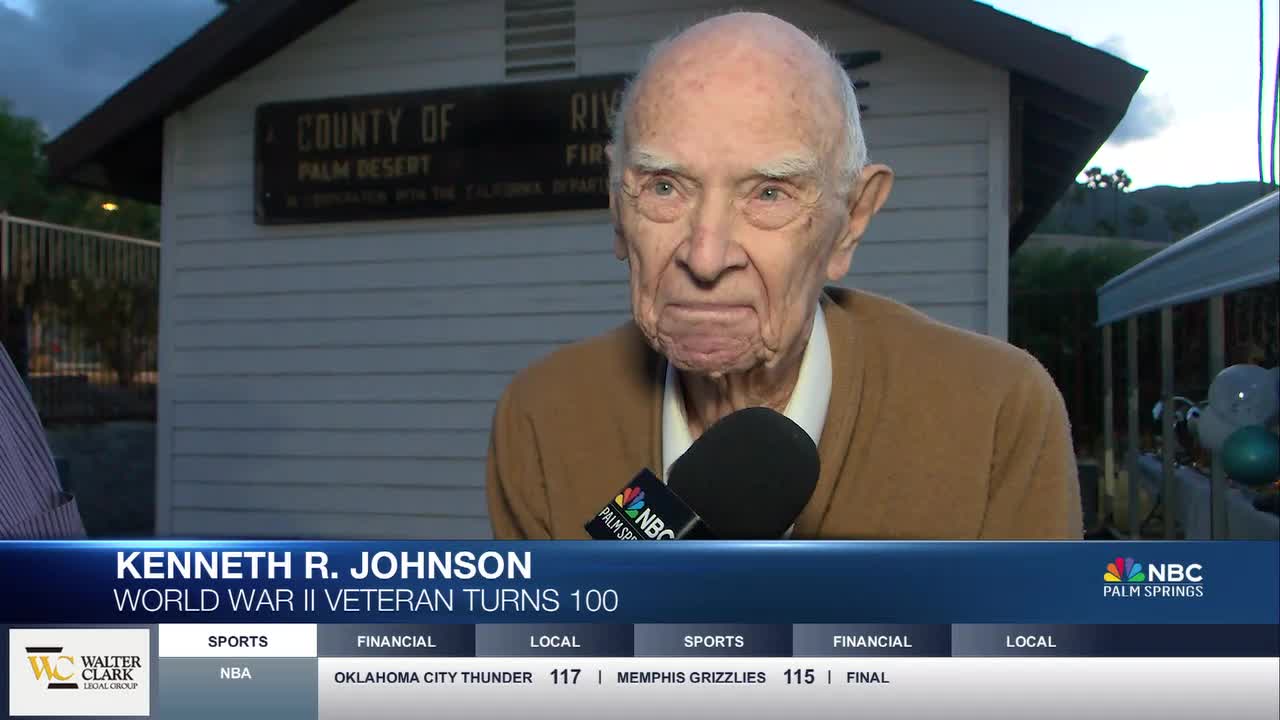 WWII Veteran Kenneth Johnson Turns 100