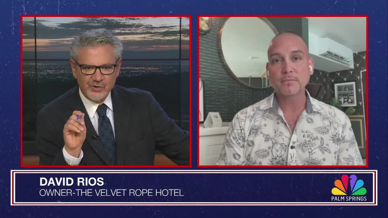 Damage from the Palm Springs bombing