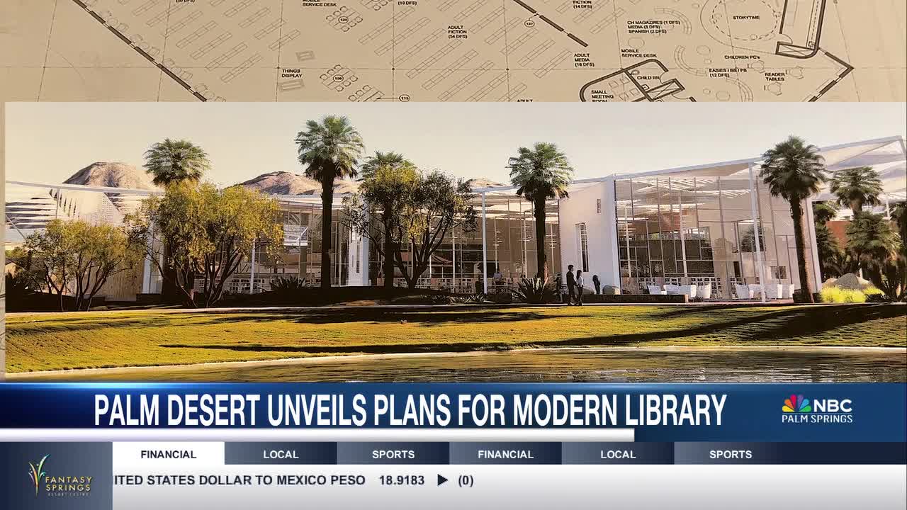 PALM DESERT UNVEILS PLANS FOR MODERN LIBRARY