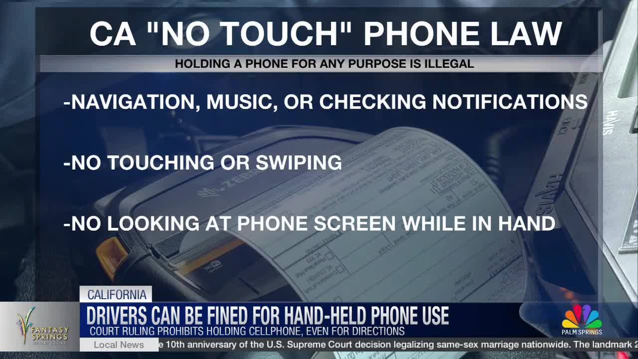 California's Strict "NoTouch" Cell Phone Law Now Fully Enforced to