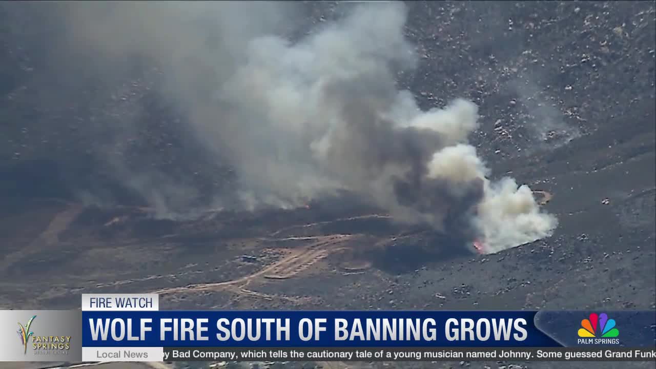 Wolf Fire Burns Over 2,400 Acres Near Banning, Evacuation Orders in Effect