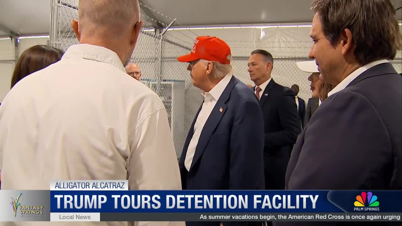 President Trump Tours ‘Alligator Alcatraz’ Migrant Detention Site in ...