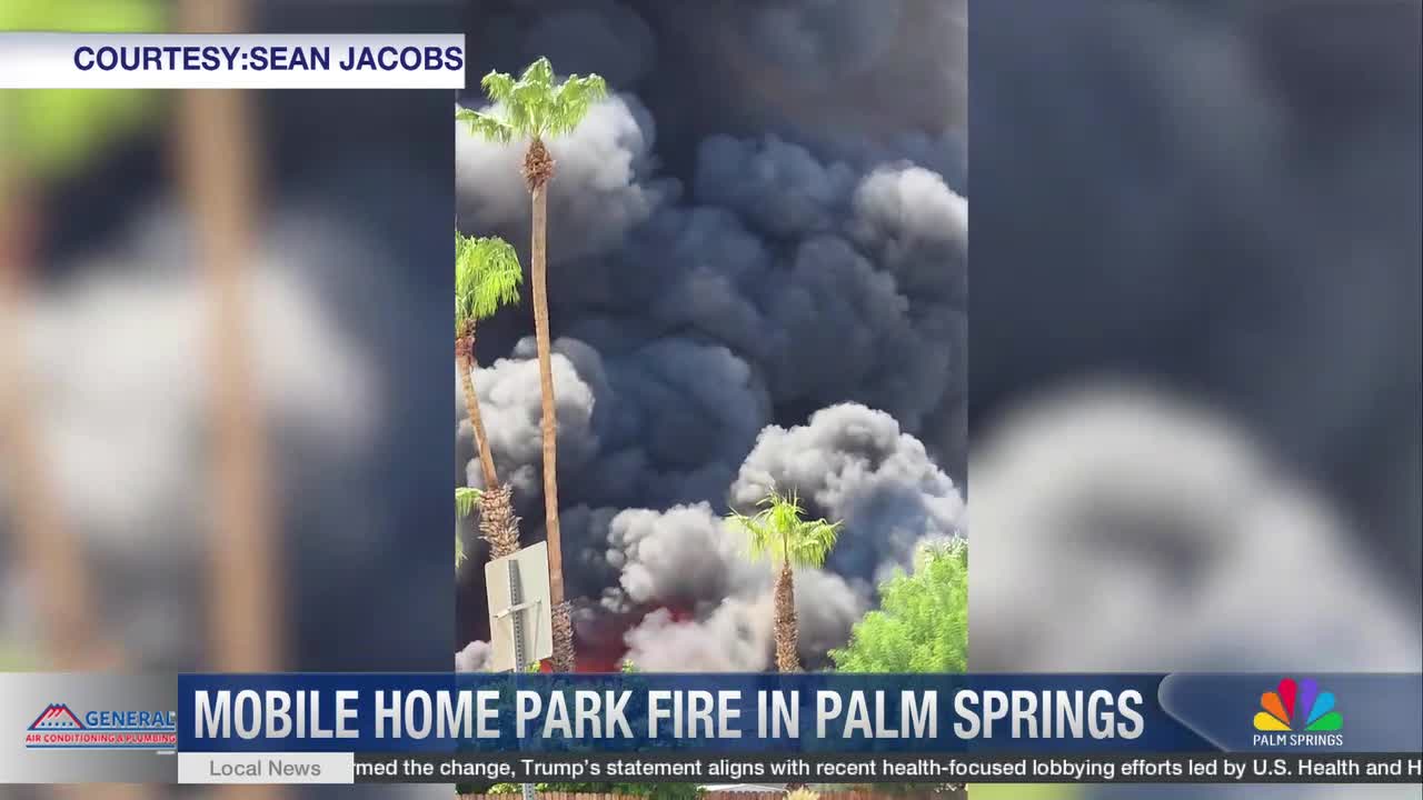 UPDATED: Mobile Home Fire Destroys Five Homes in Palm Springs