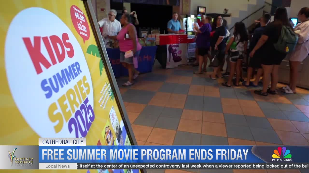 Cathedral City Hosts Final Free Summer Movie and Book Event Friday