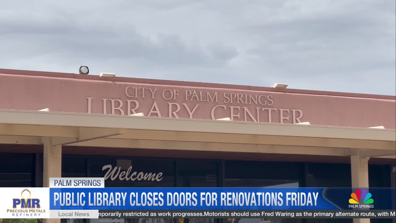 Palm Springs Library to Close August 8 for Major Renovations