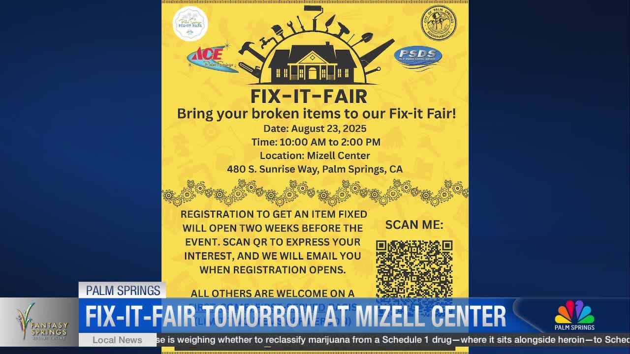 Palm Springs Hosts First Fix-It Fair to Reduce Electronic Waste