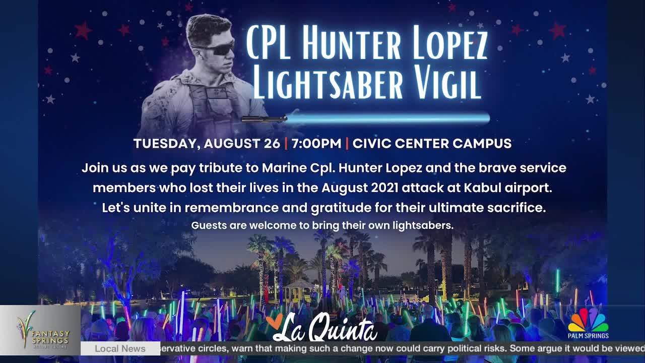 La Quinta to Honor Marine Corporal Hunter Lopez Next Week