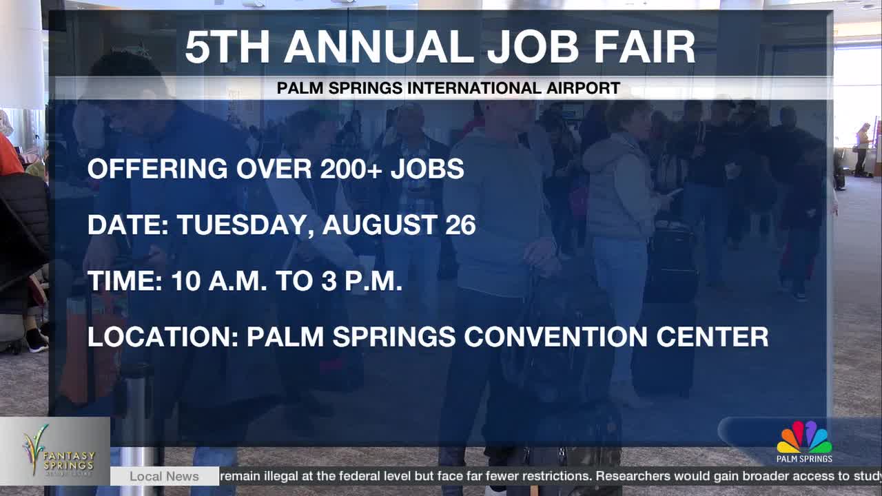 Palm Springs Airport to Host Annual Job Fair with 200+ Open Positions