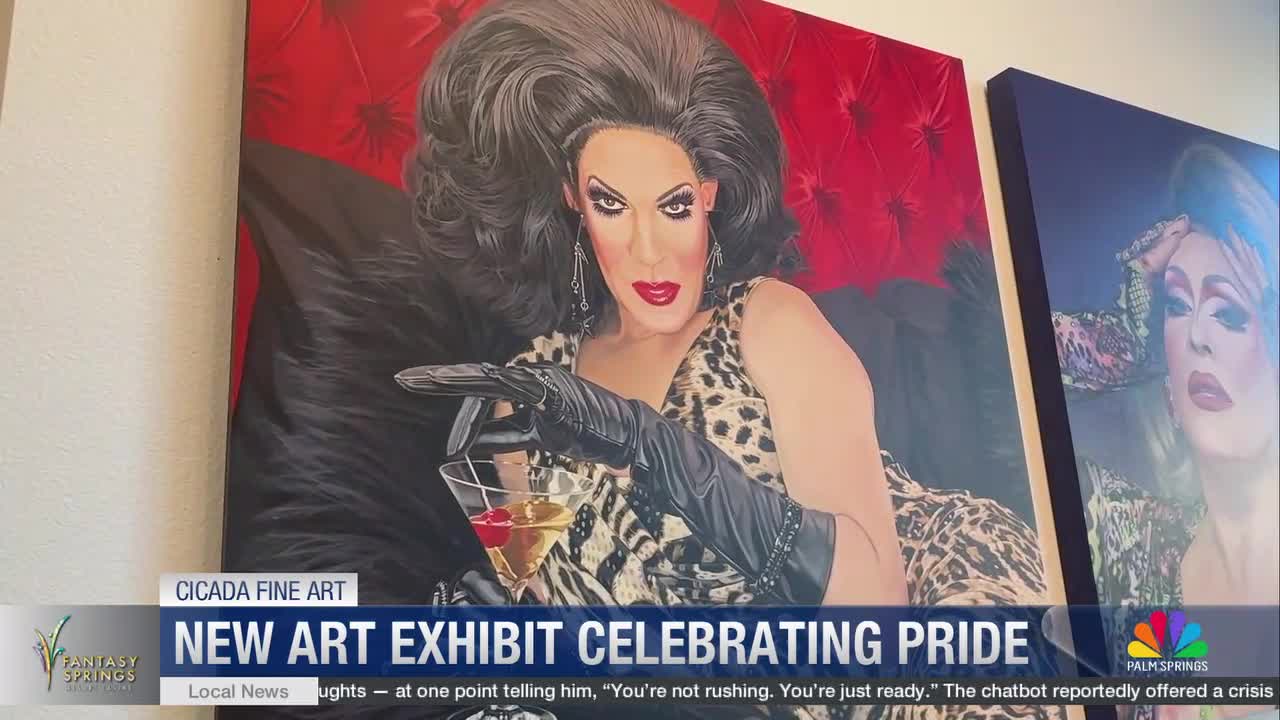 “Slay the Canvas”: Palm Springs Pride Shines with Renee Porter’s New Drag-Inspired Art Exhibit at Cicada Fine Art
