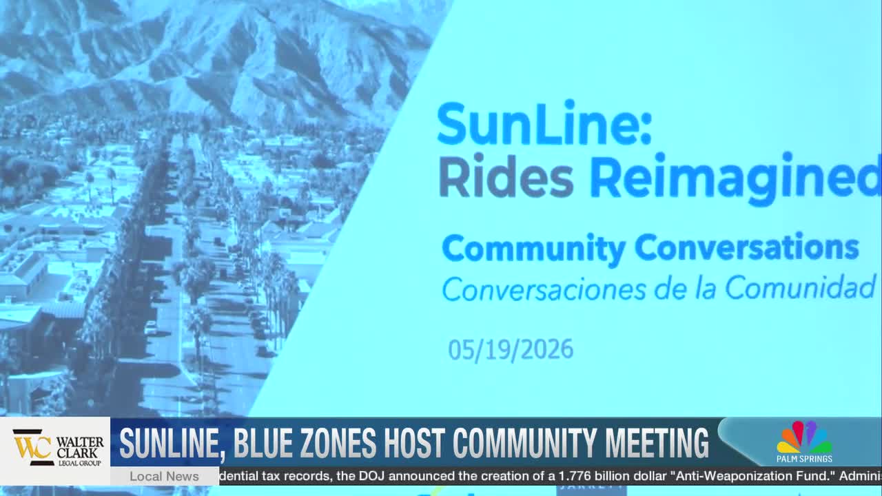 SunLine and Blue Zones Host Transit Town Hall in Palm Springs