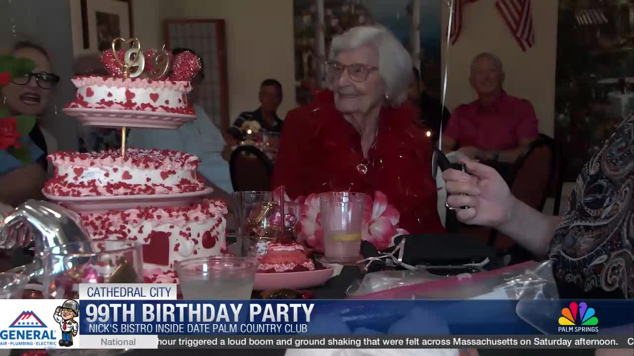 Cathedral City Woman Celebrates 99th Birthday Surrounded by Four Generations of Family