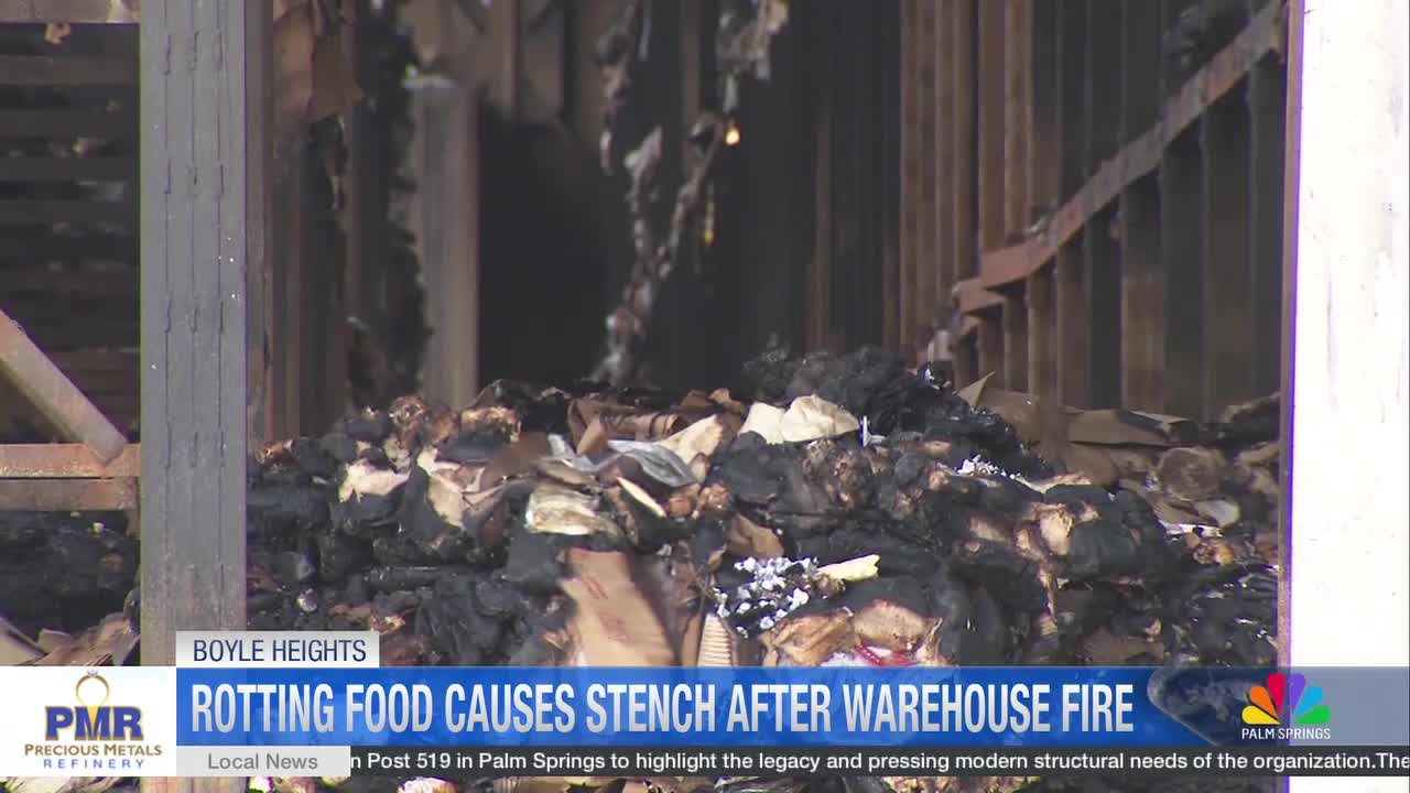 Boyle Heights Residents Concerned Over Rotting Food Inside Burned Warehouse