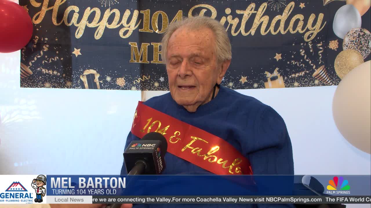 Palm Desert Man Celebrates 104th Birthday With Heartfelt Tribute