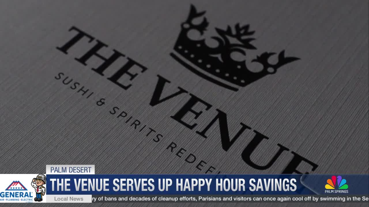 The Venue's Happy Hour Serves Up Fresh Sushi and Big Savings in Palm Desert