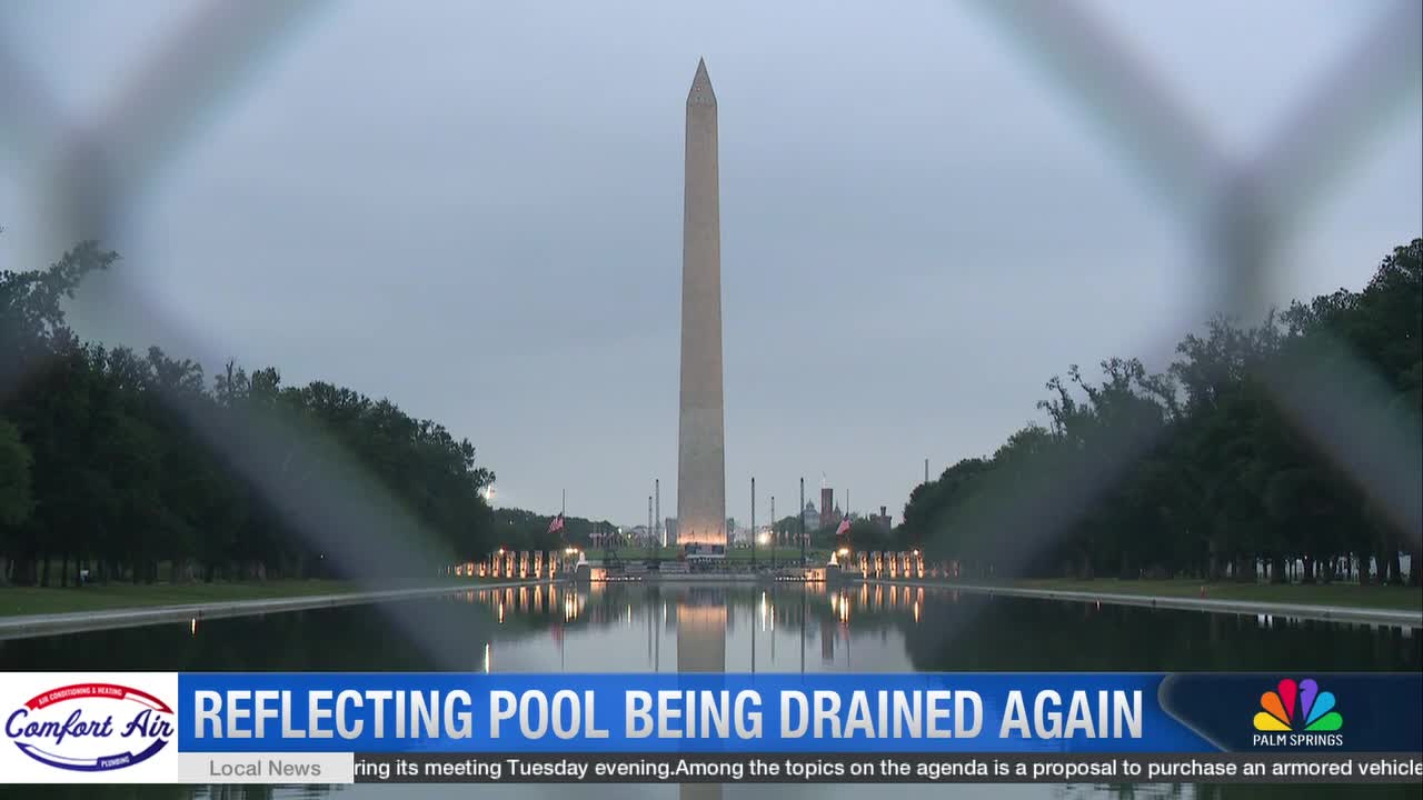 Lincoln Memorial Reflecting Pool Drained Again, Second Time in Three Months