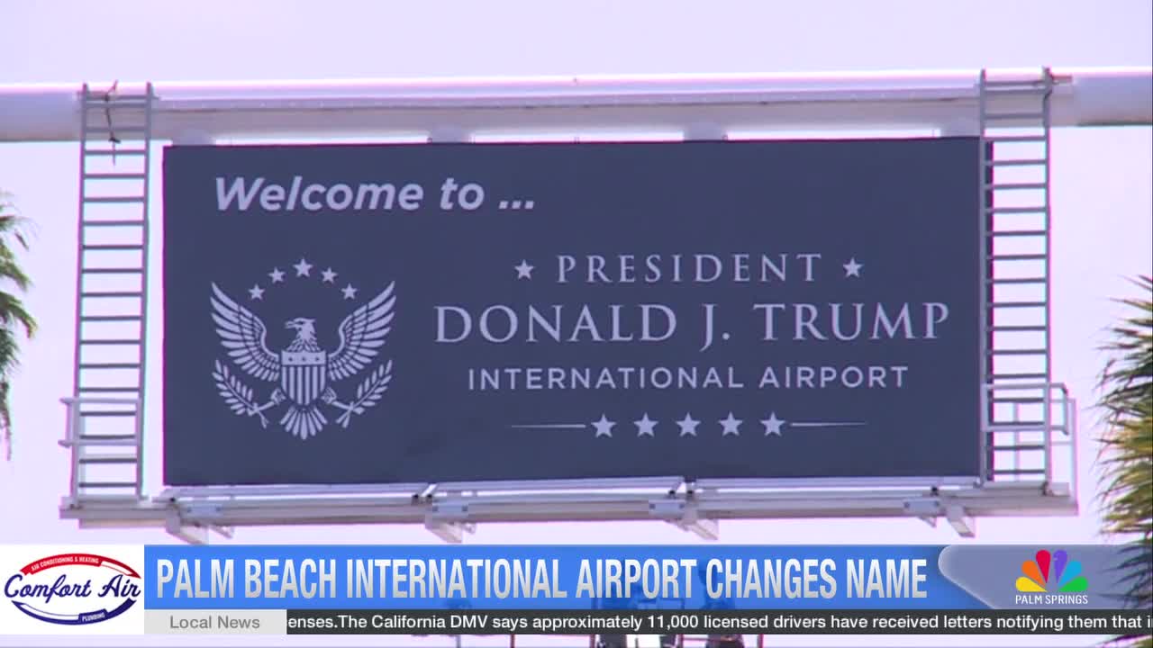 Palm Beach International Airport Renamed to Trump International, Facing Legal Pushback