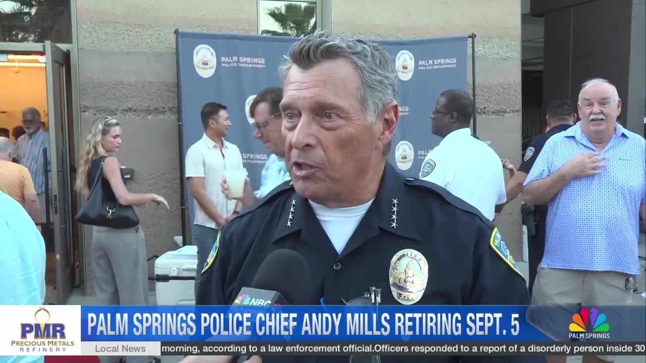 Chief Andy Mills announces retirement after 5 years leading Palm Springs Police